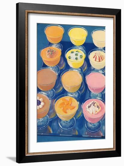 Puddings on Parade-null-Framed Art Print