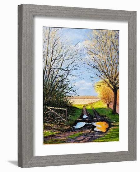 Puddle on the Path-Michel Bultet-Framed Giclee Print