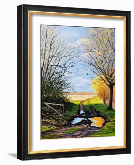 Puddle on the Path-Michel Bultet-Framed Giclee Print