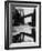 Puddle Reflecting Brooklyn Bridge-Bettmann-Framed Photographic Print