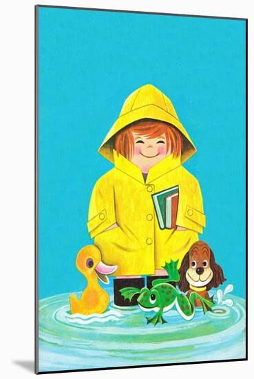 Puddles of Fun - Jack & Jill-Jack Weaver-Mounted Giclee Print