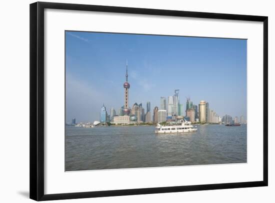 Pudong District Skyline and Huangpu River-Michael DeFreitas-Framed Photographic Print