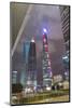 Pudong Financial District at Night, Shanghai, China, Asia-G & M Therin-Weise-Mounted Photographic Print