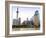 Pudong Skyline across the Huangpu River, Oriental Pearl Tower on Left, Shanghai, China, Asia-Amanda Hall-Framed Photographic Print