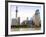 Pudong Skyline across the Huangpu River, Oriental Pearl Tower on Left, Shanghai, China, Asia-Amanda Hall-Framed Photographic Print