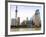 Pudong Skyline across the Huangpu River, Oriental Pearl Tower on Left, Shanghai, China, Asia-Amanda Hall-Framed Photographic Print