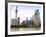 Pudong Skyline across the Huangpu River, Oriental Pearl Tower on Left, Shanghai, China, Asia-Amanda Hall-Framed Photographic Print