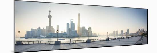 Pudong Skyline across the Huangpu River, the Bund, Shanghai, China-Jon Arnold-Mounted Photographic Print