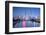 Pudong skyline across the Suzhou Creek and Waibaidu bridge, Shanghai, China-Jon Arnold-Framed Photographic Print