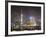 Pudong Skyline at Night across the Huangpu River, Oriental Pearl Tower on Left, Shanghai, China, As-Amanda Hall-Framed Photographic Print