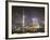 Pudong Skyline at Night across the Huangpu River, Oriental Pearl Tower on Left, Shanghai, China, As-Amanda Hall-Framed Photographic Print