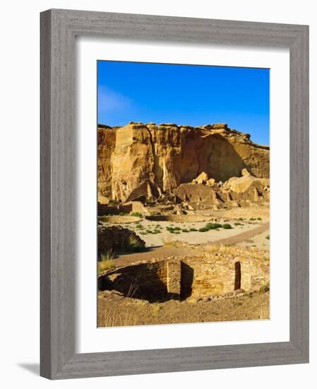 Pueblo Bonito Chaco Culture National Historical Park Scenery, New Mexico-Michael DeFreitas-Framed Photographic Print