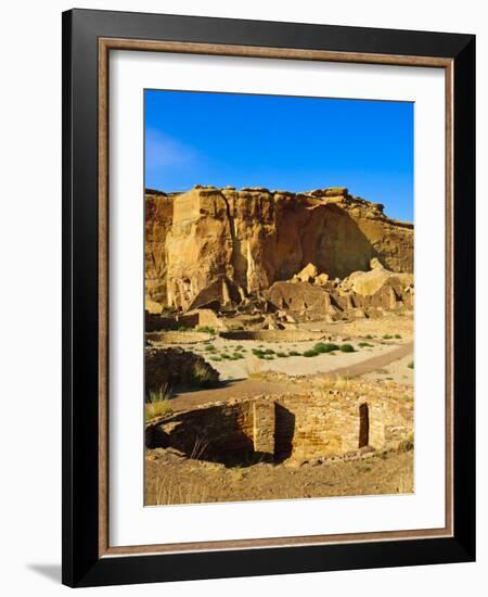 Pueblo Bonito Chaco Culture National Historical Park Scenery, New Mexico-Michael DeFreitas-Framed Photographic Print