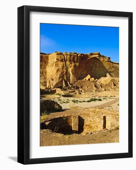 Pueblo Bonito Chaco Culture National Historical Park Scenery, New Mexico-Michael DeFreitas-Framed Photographic Print