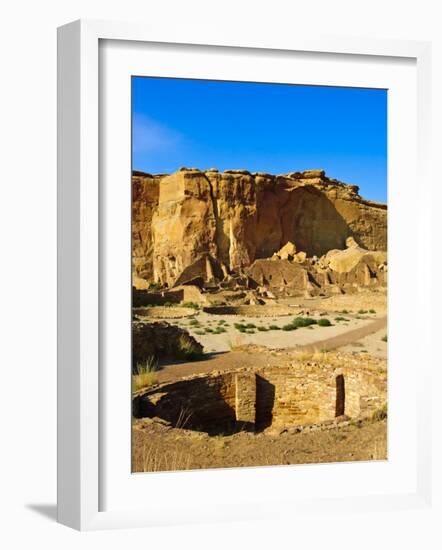 Pueblo Bonito Chaco Culture National Historical Park Scenery, New Mexico-Michael DeFreitas-Framed Photographic Print