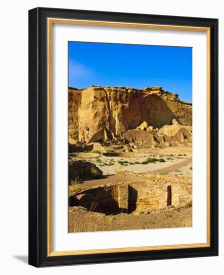 Pueblo Bonito Chaco Culture National Historical Park Scenery, New Mexico-Michael DeFreitas-Framed Photographic Print