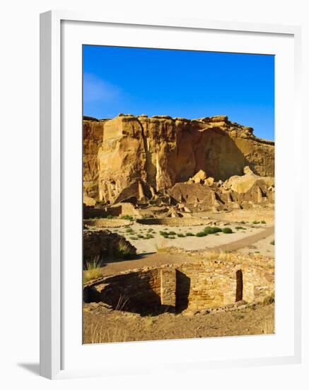 Pueblo Bonito Chaco Culture National Historical Park Scenery, New Mexico-Michael DeFreitas-Framed Photographic Print