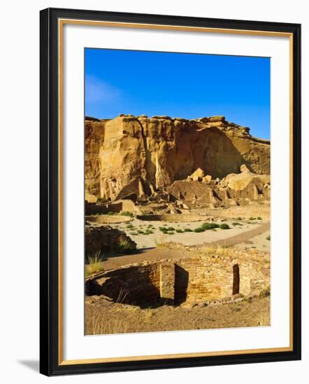 Pueblo Bonito Chaco Culture National Historical Park Scenery, New Mexico-Michael DeFreitas-Framed Photographic Print