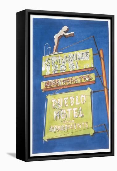 Pueblo Hotel, 2001-Lucy Masterman-Framed Premier Image Canvas