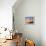 Pueblo House with Blue Door and Oven, Taos, New Mexico, USA-Charles Sleicher-Framed Premier Image Canvas displayed on a wall