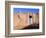 Pueblo House with Blue Door and Oven, Taos, New Mexico, USA-Charles Sleicher-Framed Photographic Print