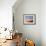 Pueblo House with Blue Door and Oven, Taos, New Mexico, USA-Charles Sleicher-Framed Photographic Print displayed on a wall