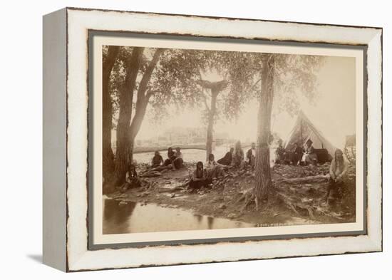 Pueblo Indians at Taos, New Mexico-null-Framed Stretched Canvas