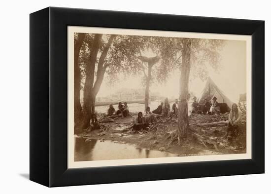 Pueblo Indians at Taos, New Mexico-null-Framed Stretched Canvas