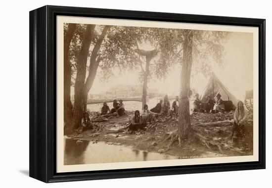 Pueblo Indians at Taos, New Mexico-null-Framed Stretched Canvas