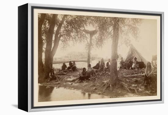 Pueblo Indians at Taos, New Mexico-null-Framed Stretched Canvas