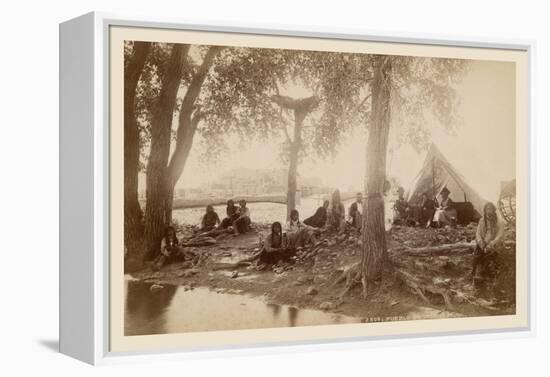 Pueblo Indians at Taos, New Mexico-null-Framed Stretched Canvas