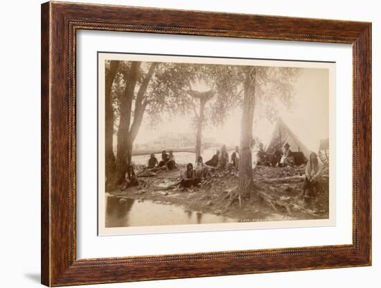 Pueblo Indians at Taos, New Mexico-null-Framed Art Print