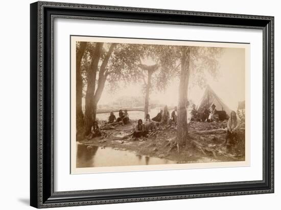 Pueblo Indians at Taos, New Mexico-null-Framed Art Print