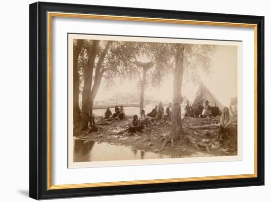 Pueblo Indians at Taos, New Mexico-null-Framed Art Print