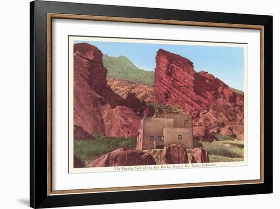 Pueblo Park of the Red Rocks, Denver, Colorado-null-Framed Art Print