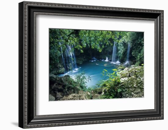 Puente de Dios cascades, Huasteca Region, Mexico-Claudio Contreras-Framed Photographic Print