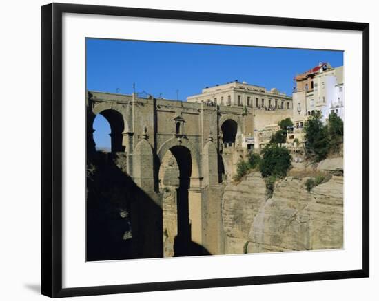 Puente Nuevo or New Bridge, 1784, Ronda, Andalucia, Spain-Fraser Hall-Framed Photographic Print