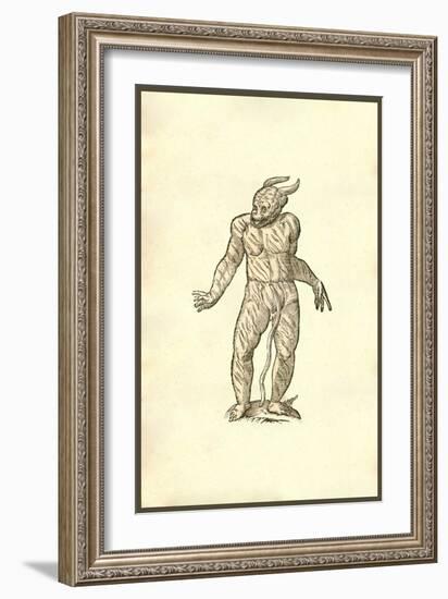 Puer Cornutus Ore Patulo-Ulisse Aldrovandi-Framed Art Print