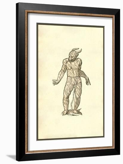 Puer Cornutus Ore Patulo-Ulisse Aldrovandi-Framed Art Print