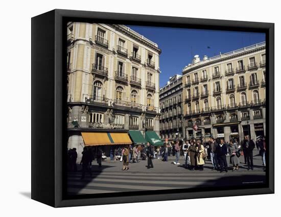 Puerta Del Sol, Madrid, Spain-Christopher Rennie-Framed Premier Image Canvas