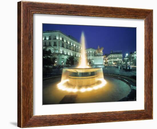 Puerta Del Sol, Madrid, Spain-Walter Bibikow-Framed Photographic Print