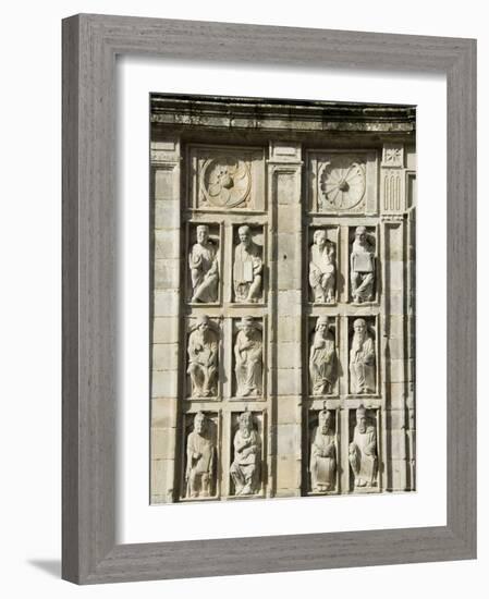 Puerta Santa Doorway, Santiago Cathedral, Santiago De Compostela, Galicia, Spain-R H Productions-Framed Photographic Print