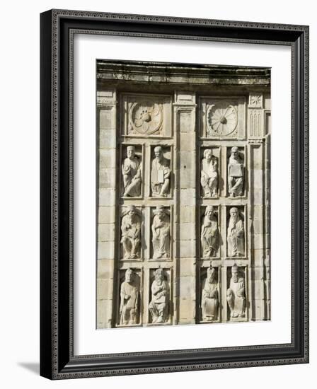 Puerta Santa Doorway, Santiago Cathedral, Santiago De Compostela, Galicia, Spain-R H Productions-Framed Photographic Print