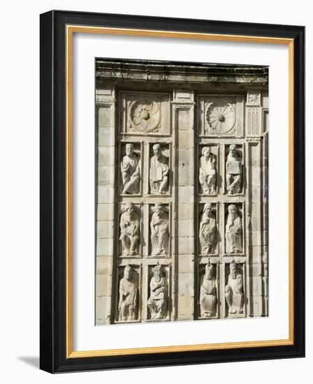 Puerta Santa Doorway, Santiago Cathedral, Santiago De Compostela, Galicia, Spain-R H Productions-Framed Photographic Print