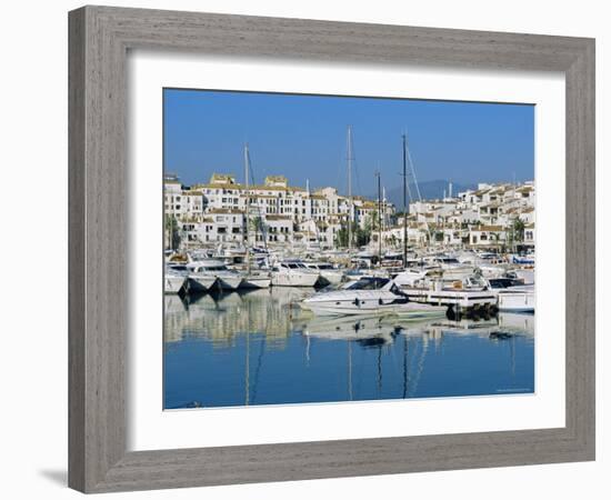 Puerto Banus Near Marbella, Costa Del Sol, Andalucia, Spain-Fraser Hall-Framed Photographic Print