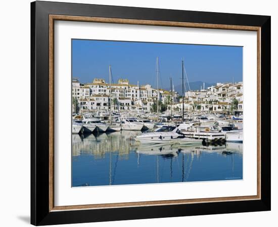 Puerto Banus Near Marbella, Costa Del Sol, Andalucia, Spain-Fraser Hall-Framed Photographic Print