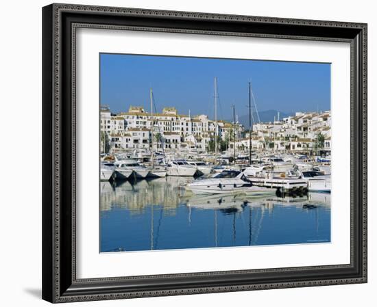 Puerto Banus Near Marbella, Costa Del Sol, Andalucia, Spain-Fraser Hall-Framed Photographic Print