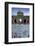 Puerto De Alcala at Dusk and White Flowerbed, Madrid, Spain, Europe-Charles Bowman-Framed Photographic Print