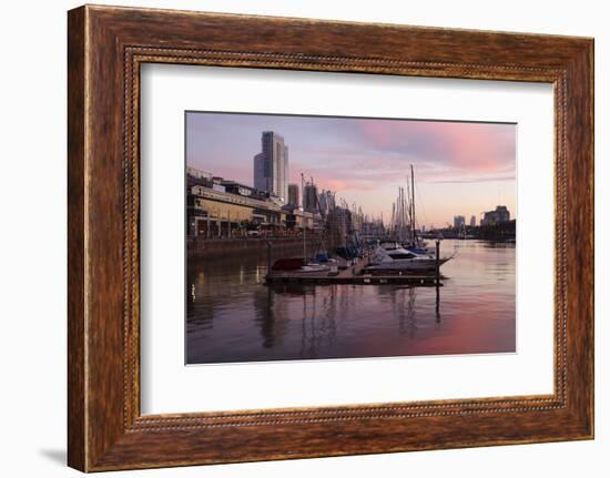 Puerto Madero at dusk, San Telmo, Buenos Aires, Argentina, South America-Stuart Black-Framed Photographic Print