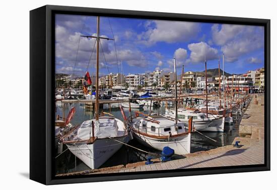 Puerto Pollenca, Majorca, Balearic Islands, Spain, Mediterranean, Europe-Hans-Peter Merten-Framed Premier Image Canvas